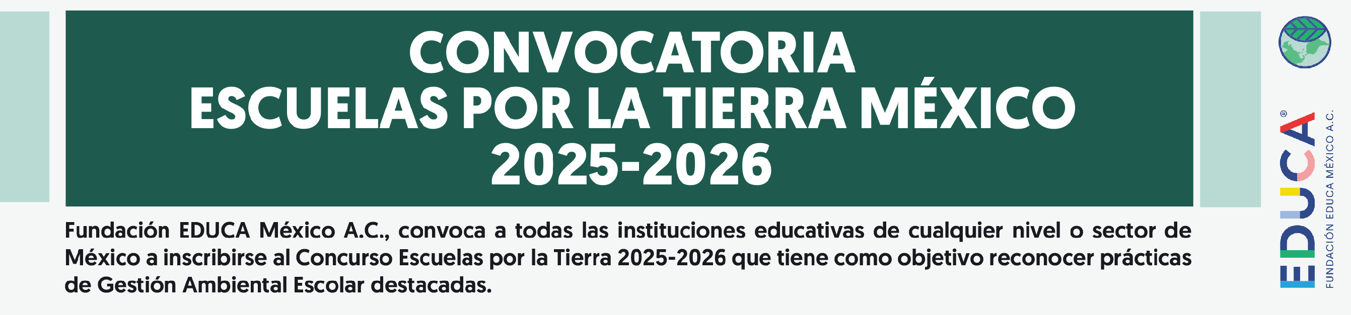 CONVOCATORIA ESCUELAS POR LA TIERRA MÉXICO 2025-2026